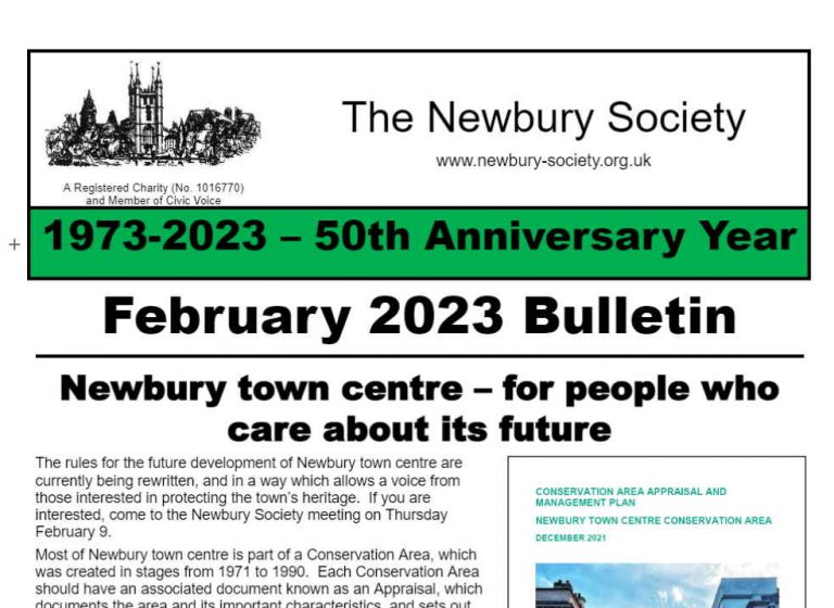 Newbury Society Bulletin February 2023